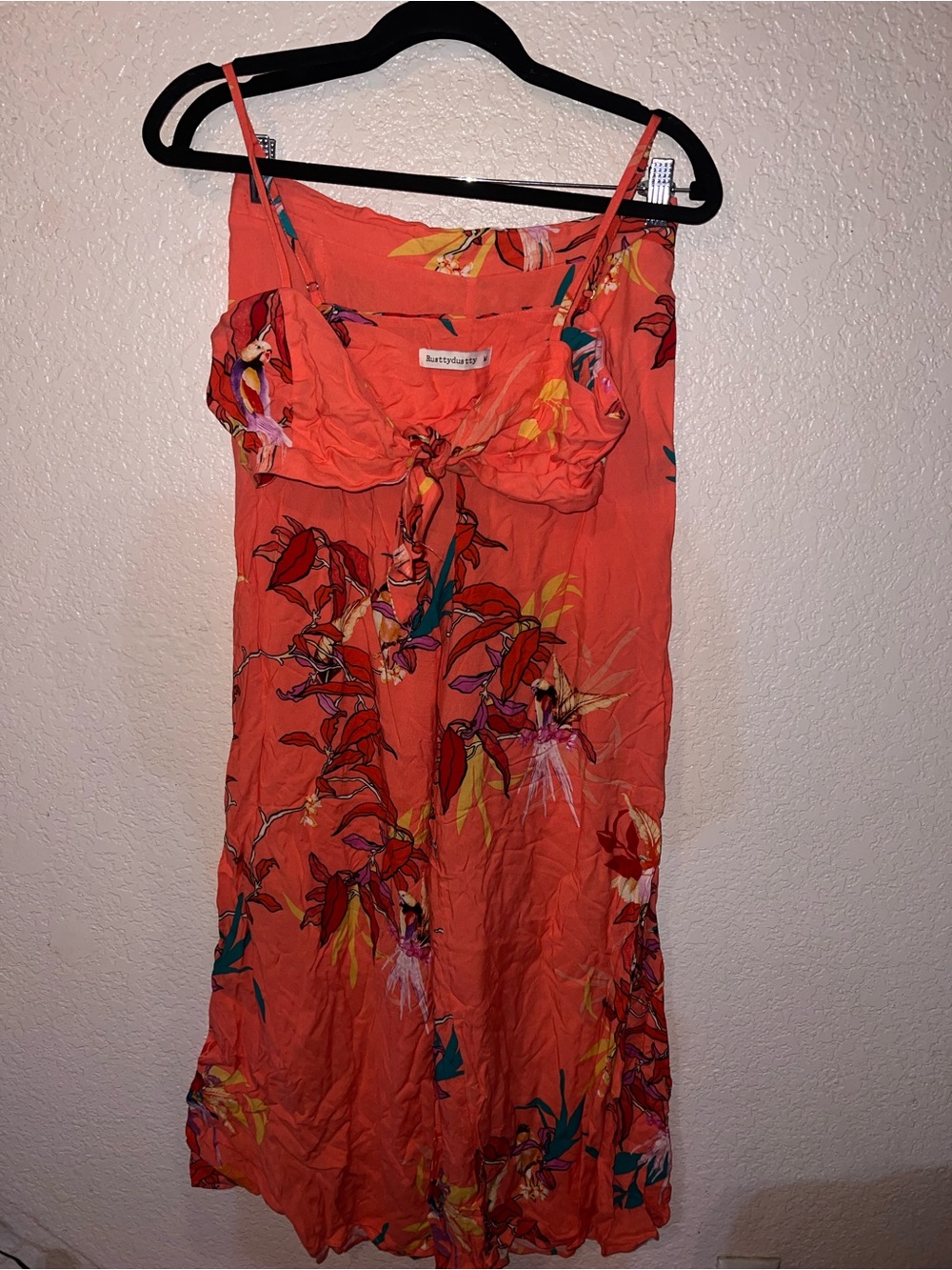 Sanctuary Coral Floral Wide-Leg Pants & Croptop Set